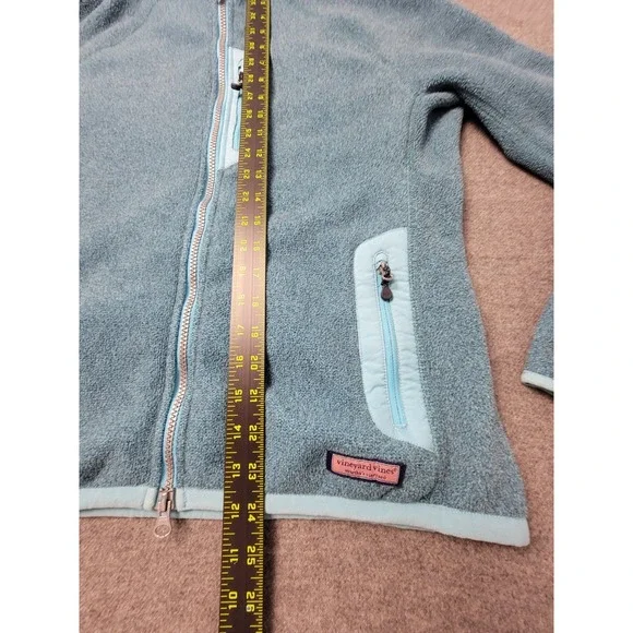 Vineyard Vines Women's Fleece Hoodie Jacket Full Zip Blue Size S - Picture 7 of 11